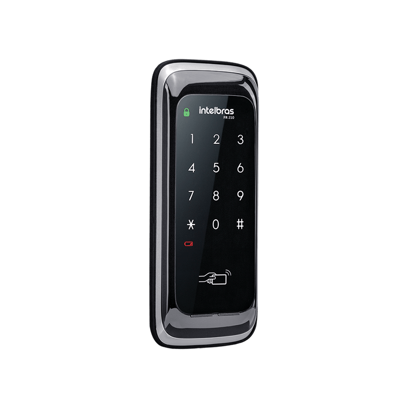 Fechadura Digital Para Portas de Correr de Sobrepor FR 210 Preta Intelbras