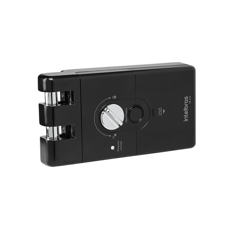 Fechadura Digital Para Portas de Correr de Sobrepor FR 210 Preta Intelbras