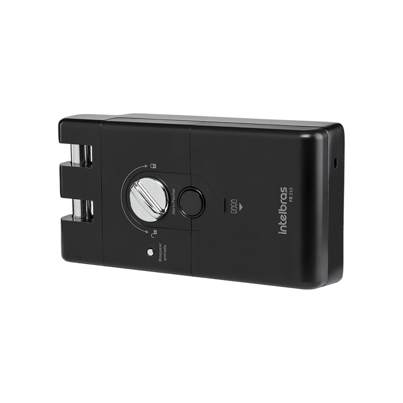 Fechadura Digital Para Portas de Correr de Sobrepor FR 210 Preta Intelbras