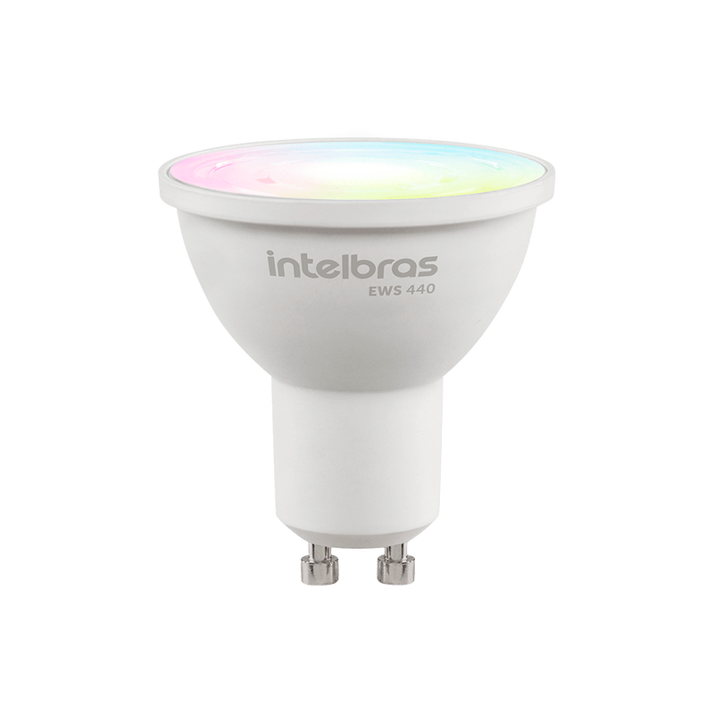 Kit Lâmpada LED Spot Smart Wi-Fi Intelbras EWS 440 - 2 unidades