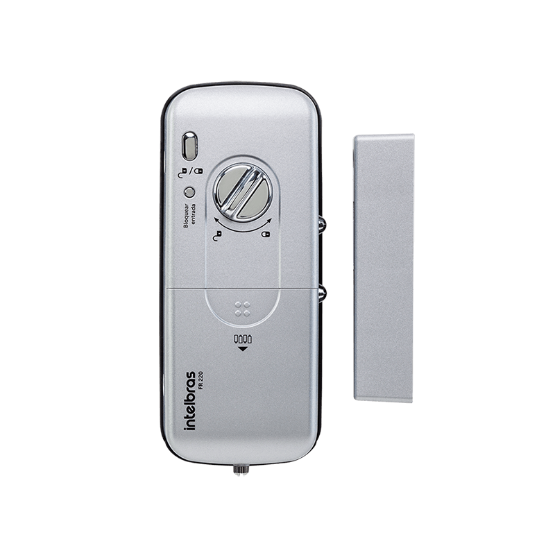 Fechadura Digital de Sobrepor com Biometria FR 220 Preta Intelbras