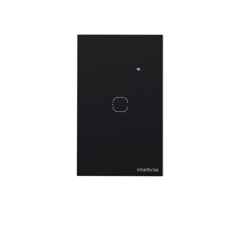 Kit Casa Inteligente Interruptor Touch 1, 2 e 3 Teclas Preto Intelbras