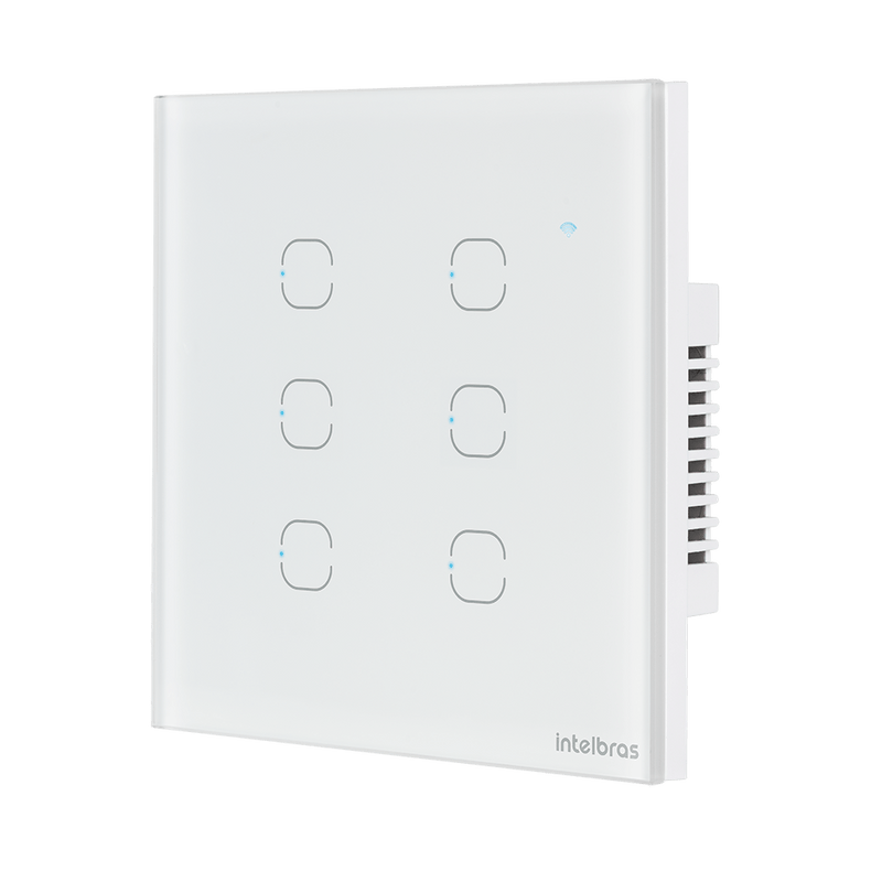 Interruptor Smart Wi-Fi Touch 6 teclas EWS 1006 Branco Intelbras