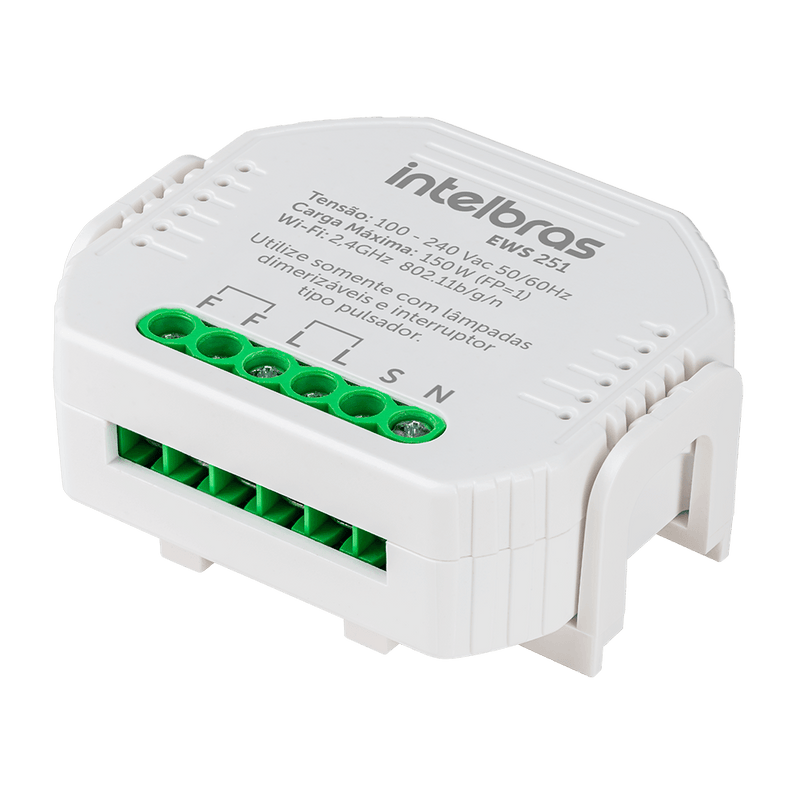Minicontrolador Dimmer Wi-fi para 1 Interruptor EWS 251 Intelbras