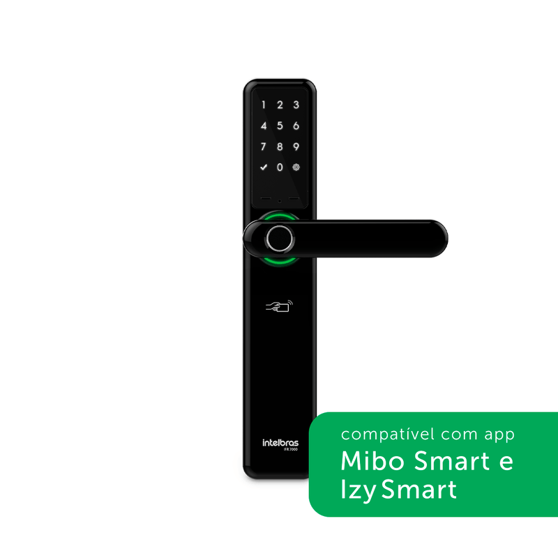 Fechadura Smart com Biometria IFR 7000 Preta Intelbras