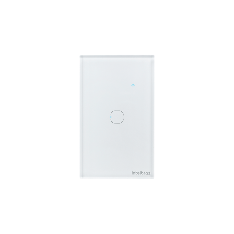 Interruptor Inteligente Touch Wi-Fi 1 Tecla EWS 1001 Branco Intelbras