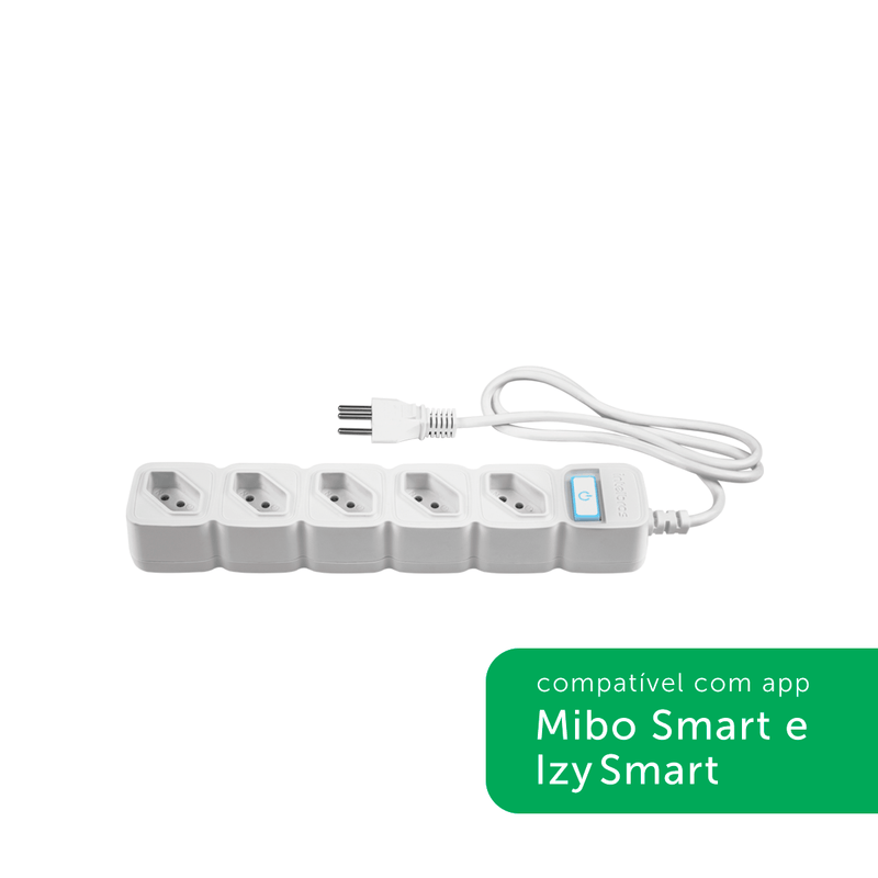 Protetor Eletrônico Inteligente com 5 Tomadas EWS 305 Branco Intelbras