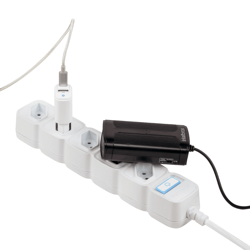 Protetor Eletrônico Inteligente com 5 Tomadas EWS 305 Branco Intelbras