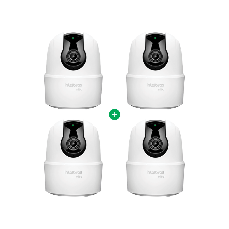 Kit Câmera de Vídeo Wi-Fi Full HD Intelbras IME 360 C - 4 Unidades