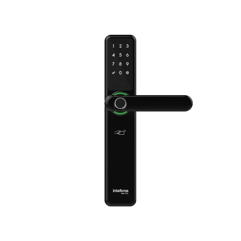 Fechadura Digital Inteligente de Embutir com Biometria MFR 7000 Intelbras