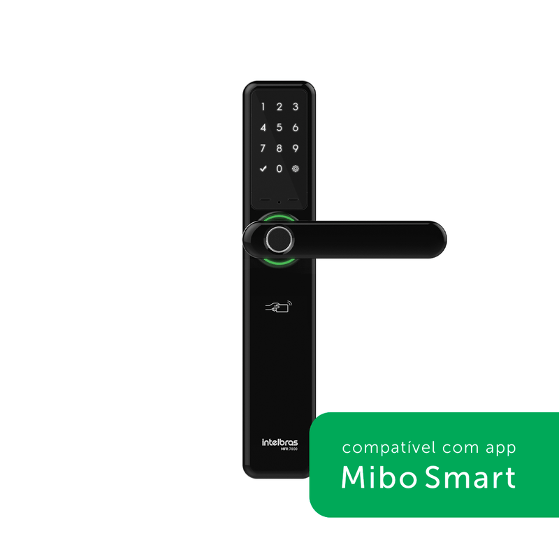 Fechadura Digital Inteligente de Embutir com Biometria MFR 7000 Intelbras