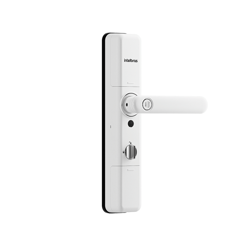 Fechadura Inteligente com Biometria MFR 7000 de Embutir Branca Intelbras