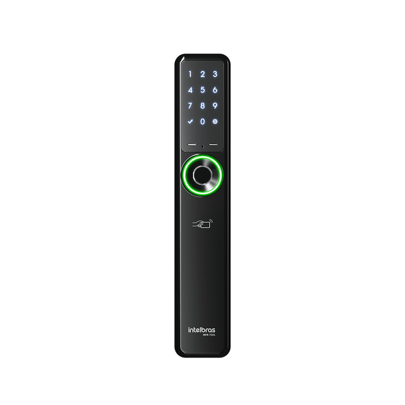 Fechadura Inteligente sem Maçaneta MFR 7001 de Embutir Intelbras
