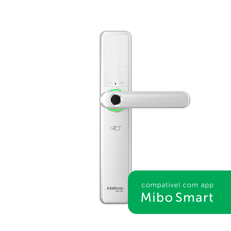 Fechadura Inteligente com Biometria MFR 7000 de Embutir Prata Intelbras