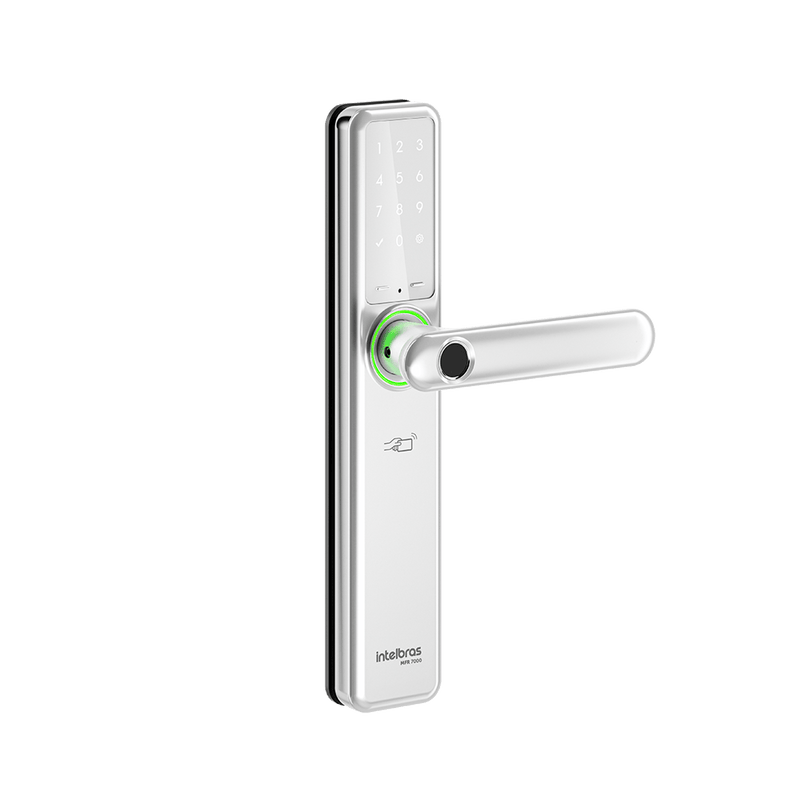 Fechadura Inteligente com Biometria MFR 7000 de Embutir Prata Intelbras