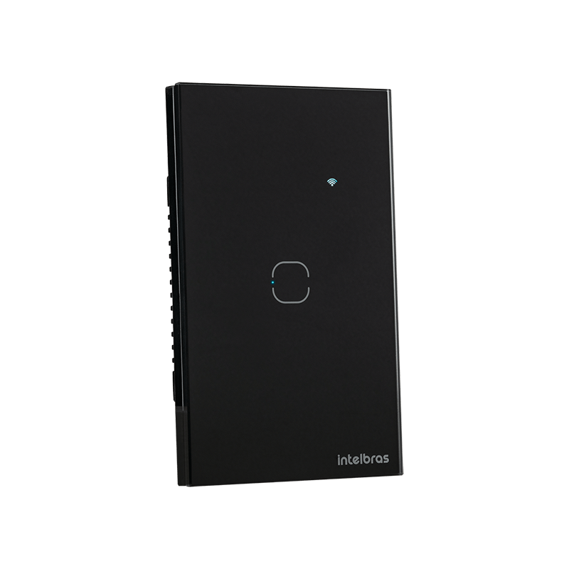 Interruptor Touch Inteligente Zigbee 1 Tecla EZS 1001 Preto Intelbras