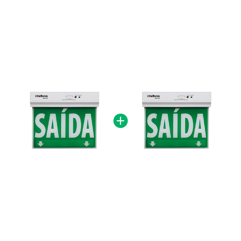 Kit Placa de Sinalização Dupla Face PSA 225 Intelbras - 2 peças