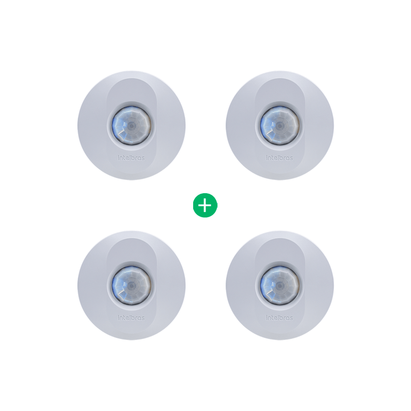 Kit Interruptor Sensor de Presença para Iluminação ESPI 360 - 4 peças