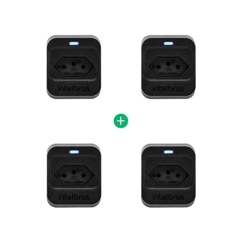 Kit Dispositivo de Proteção Elétrica EPS 301 Preto - 4 peças