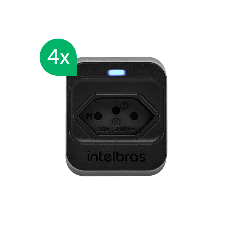 Kit Dispositivo de Proteção Elétrica EPS 301 Preto - 4 peças
