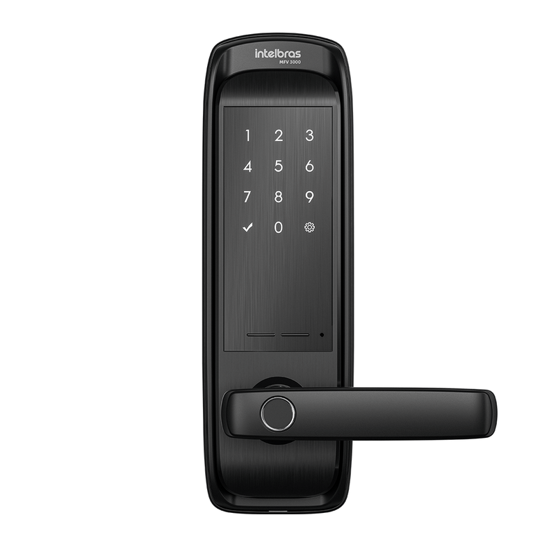 Fechadura Inteligente com Biometria MFV 3000 de Embutir Intelbras