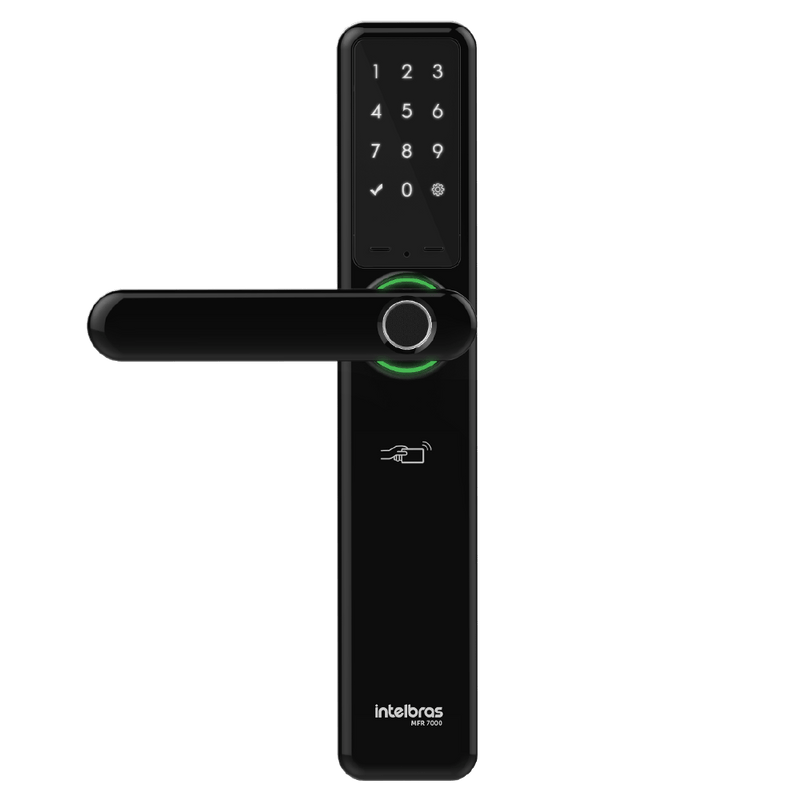Fechadura Inteligente MFR 7000+ com Hub e Maçaneta Intelbras