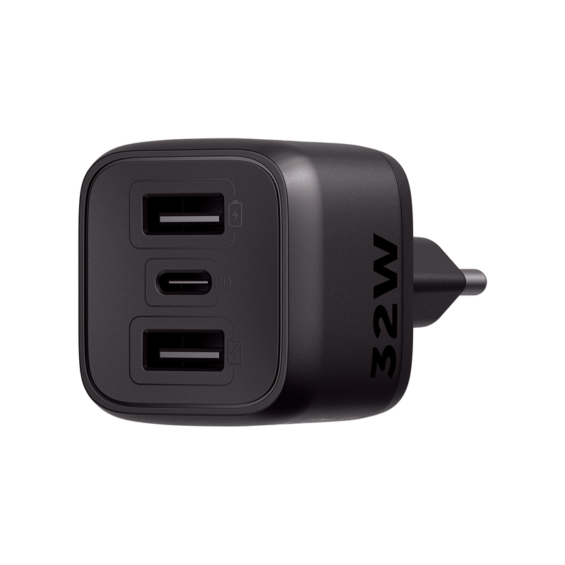 Carregador Turbo 32W GaN EC 12 POWER Preto Intelbras