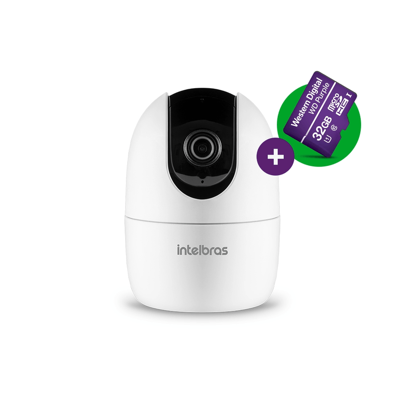 Câmera Inteligente 360° com MicroSD 32GB Intelbras iM4 Resolução 3MP
