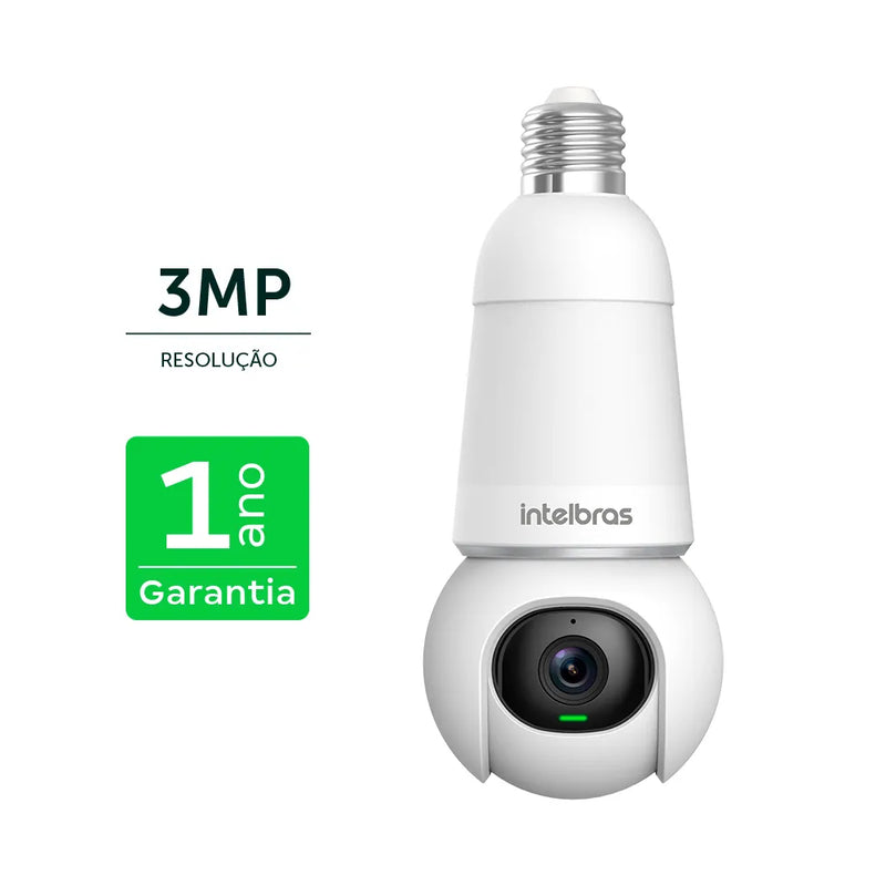 Câmera Inteligente iM6 com Conector E27 e Sensor Autotracking Intelbras